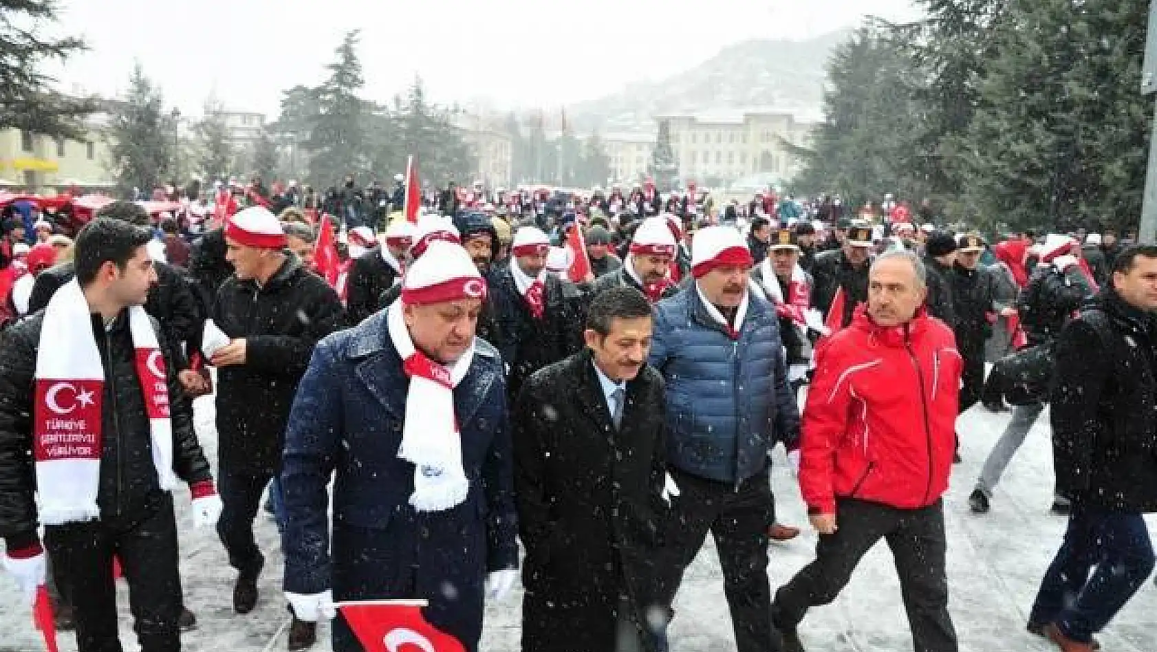 Kastamonu Sarıkamış Şehitleri için yürüdü