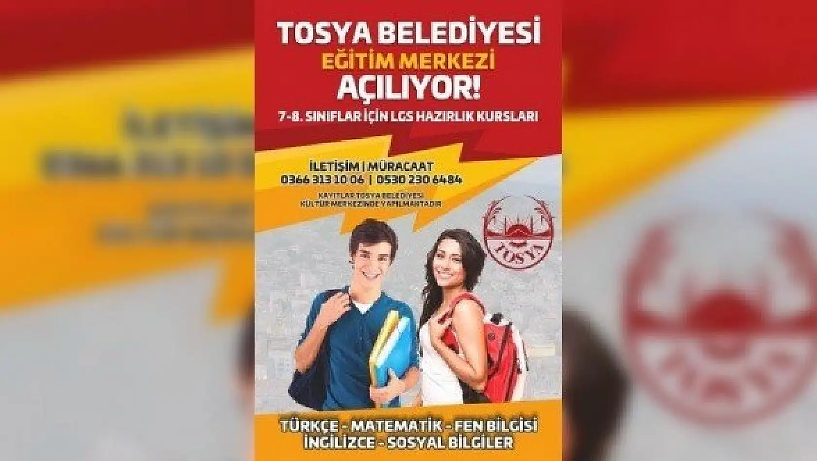 Tosya Belediyesinden eğitim seferberliği