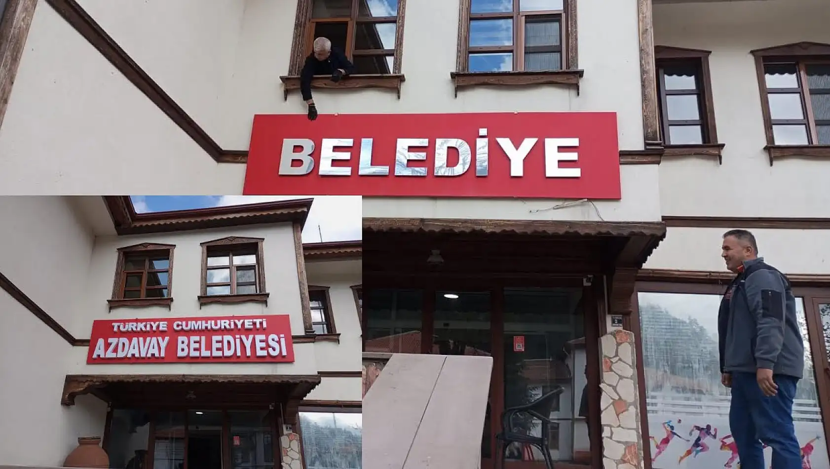 Azdavay Belediyesi, tabelasını yeniledi