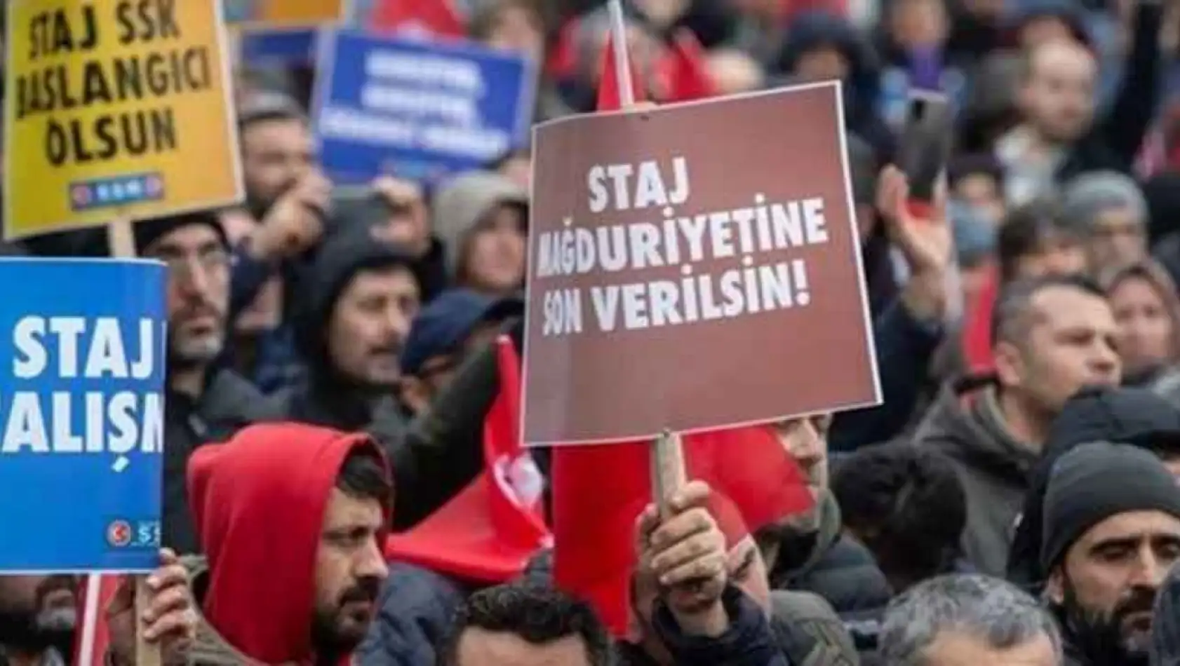 Staj ve çıraklık mağdurları seslerini yeniden yükseltti!