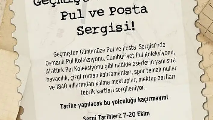 100 yıllık Osmanlı pulları sergilenecek