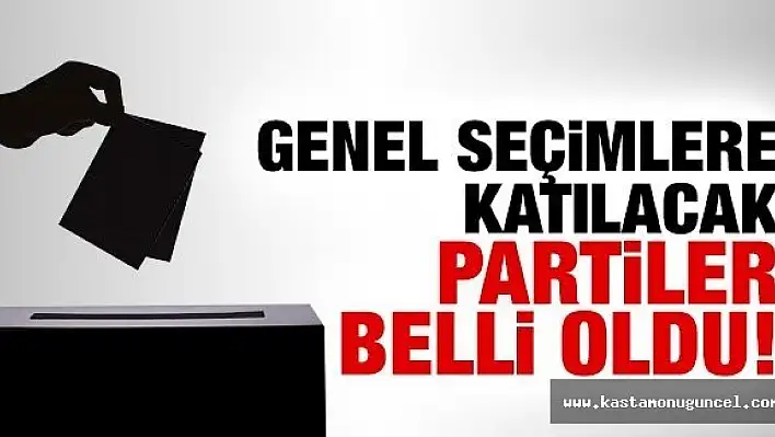 İşte Seçime Katılacak Partiler..!