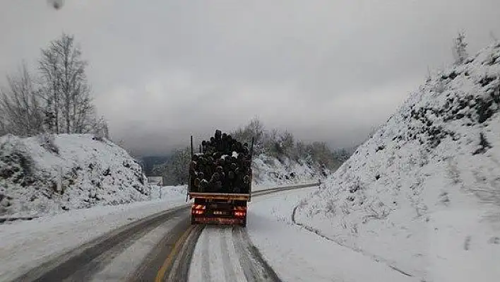 Cide'de yılın ilk karı