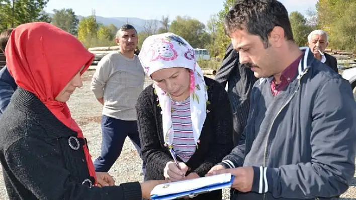 Hanönü'de genç çiftçilere küçükbaş hayvan dağıtıldı