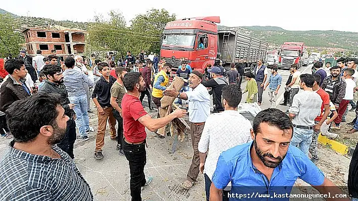 Karabük'te köylülerden eylem!