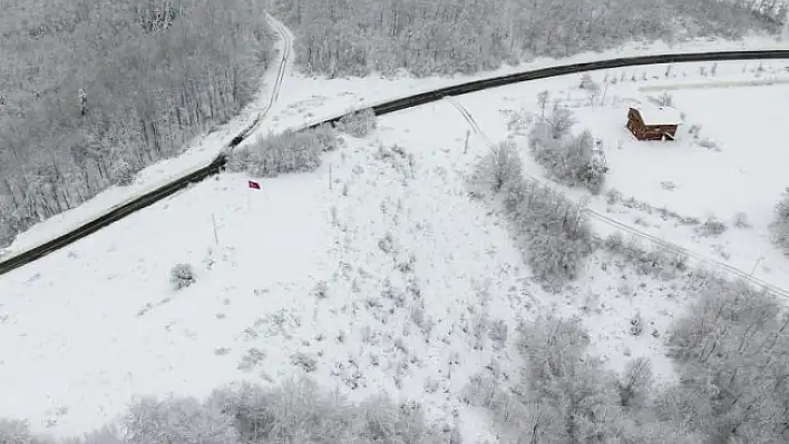 Kastamonu'da kar yağışı