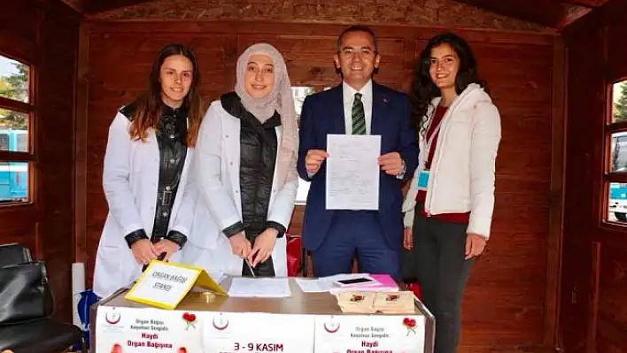 Kaymakam Pişkin, organ bağışında bulundu