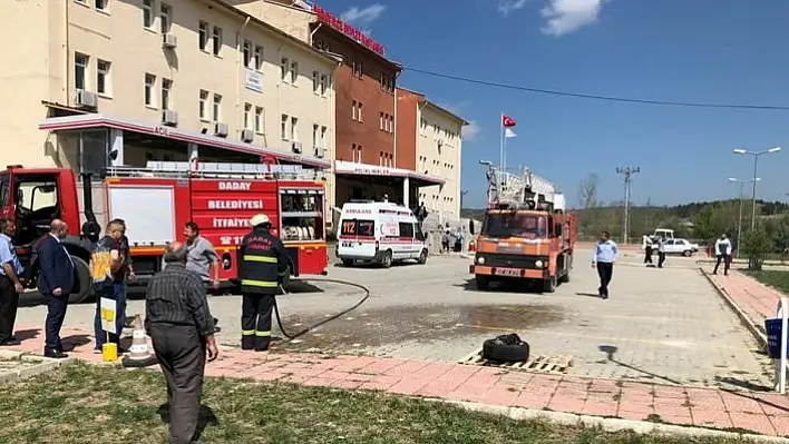 Daday Devlet Hastanesinde yangın tatbikatı yapıldı