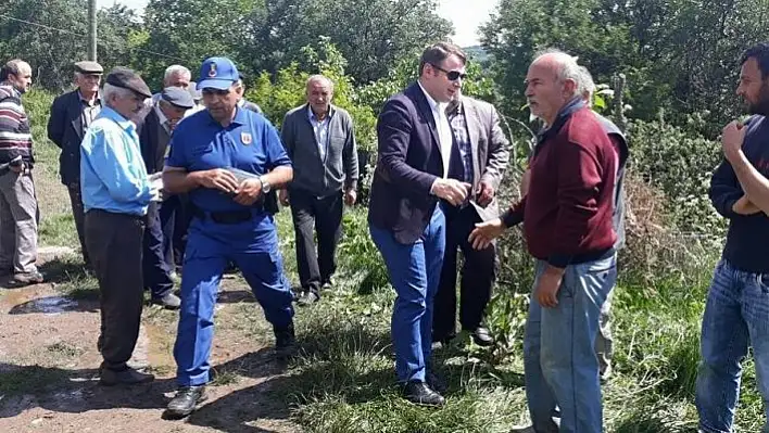 Yangında evi yanan aileye kaymakamlık desteği