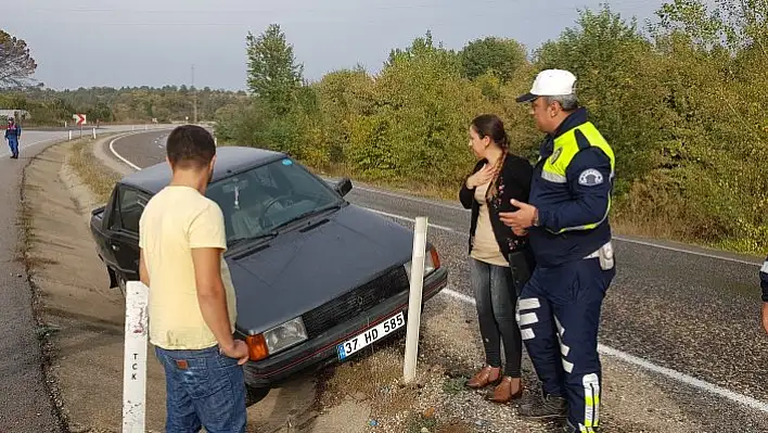 Yağmur kazaları beraberinde getirdi