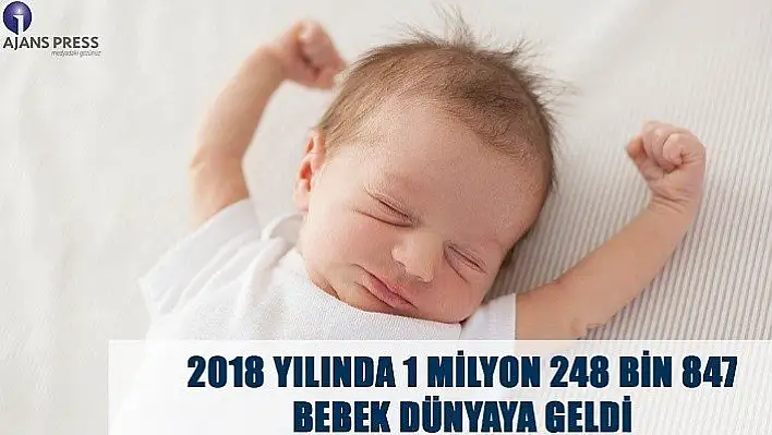 2018 yılında 1 milyon 248 bin 847 bebek dünyaya geldi