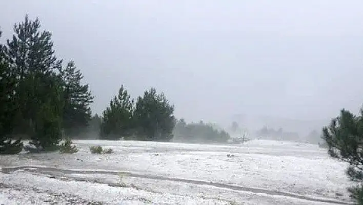 Kastamonu'da dolu etkili oldu