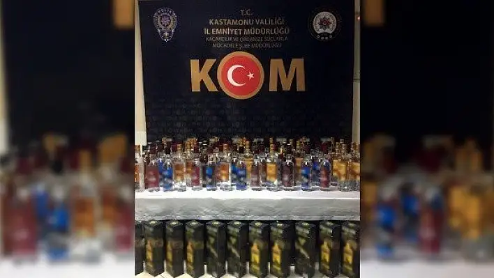 Kastamonu'da 89 şişe kaçak alkol yakalandı: 1 gözaltı