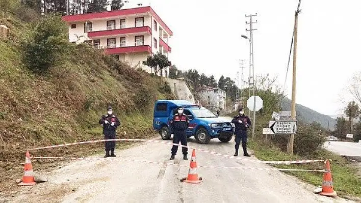 Çatalzeytin'de bir köy karantinaya alındı