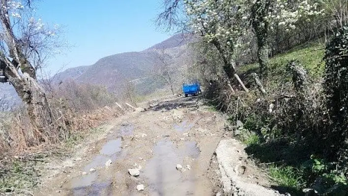 Cide Üçağıl köyü yolları bakımdan geçirildi