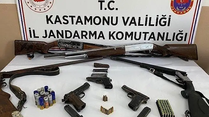 Jandarma ekiplerinden kaçak silah operasyonu: 3 gözaltı