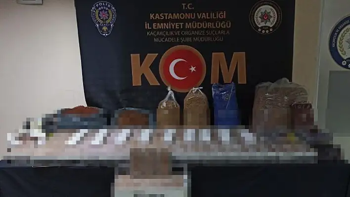 Çok sayıda doldurulmuş makaron ele geçirildi