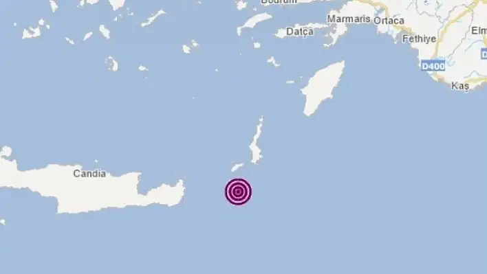 Akdeniz'de deprem! 5.5