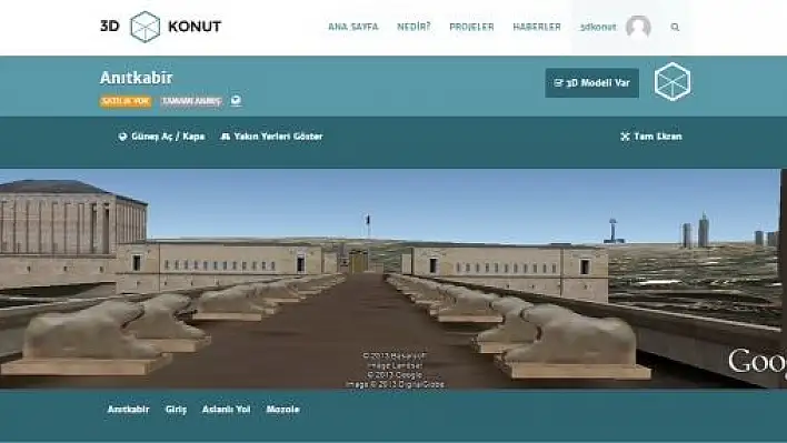 Anıtkabir'i 3D ziyaret ilgi gördü