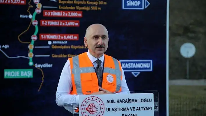 Bakan Karaismailoğlu, Kastamonu'da yol çalışmalarını inceledi