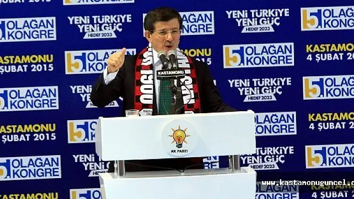 Başbakan Davutoğlu'ndan Kastamonu'ya Müjde