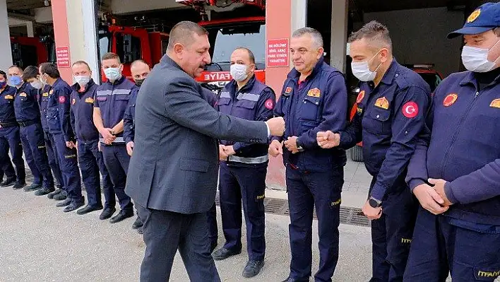 Başkan Vidinlioğlu'ndan itfaiye haftası ziyareti