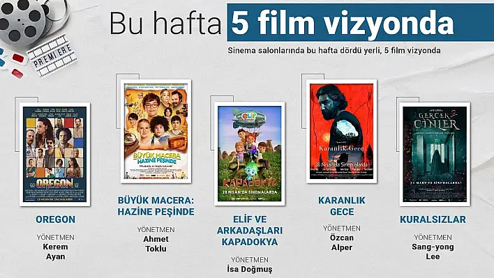 Bu hafta 5 film vizyona giriyor