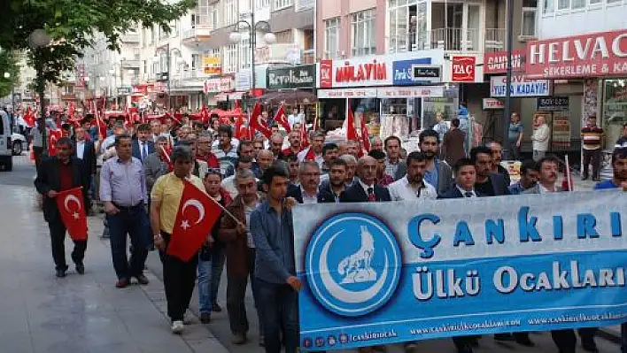 Çankırı'da ''Bayrak' Protestosu