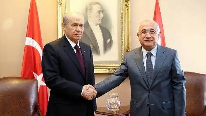 Cemil Çiçek, Devlet Bahçeli görüşmesi başladı