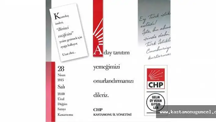 CHP'liler 'Birlik ve Beraberlik Yemeğinde' Buluşacak