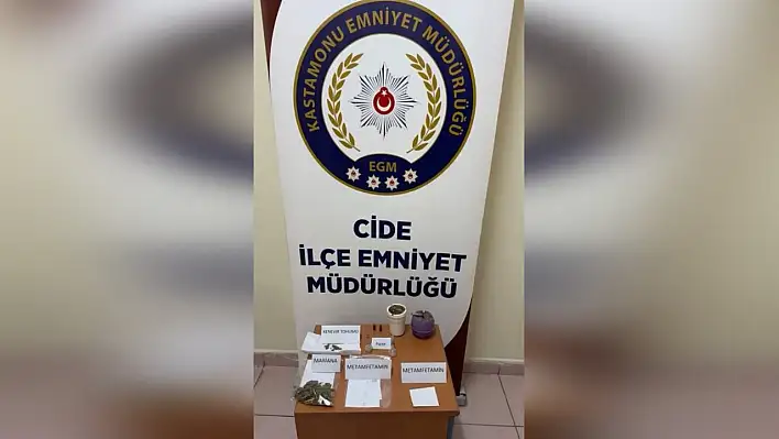 Cide'de uyuşturucu yakalandı!