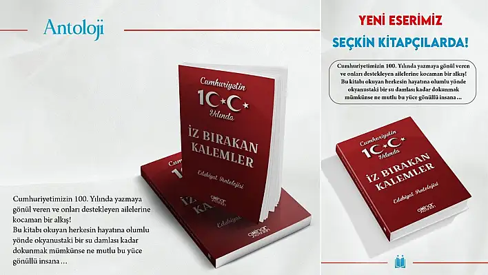 Cumhuriyetin 100. yılını edebiyatla kutlayan kitap