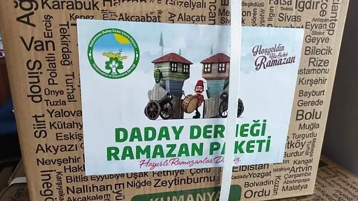 Daday Derneğinden 320 aileye erzak yardımı