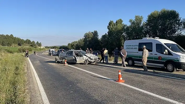 Daday yolunda feci kaza! 1 ölü, 7 yaralı