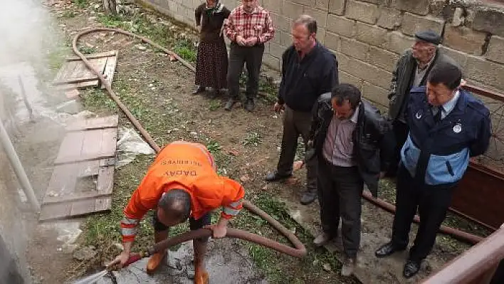 Daday'da Bir Evin Odunluğunda Yangın Çıktı