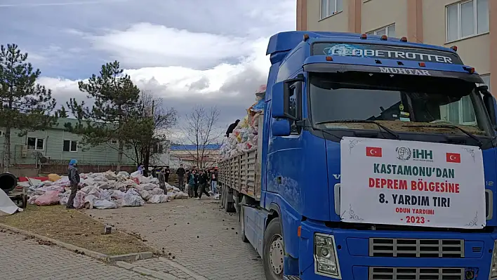 Deprem bölgesine 25 ton odun yardımı