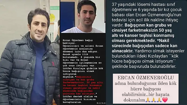 Ercan öğretmeni kaybettik!