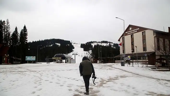 Ilgaz Dağı kayak sezonunun ardından sessizliğe büründü