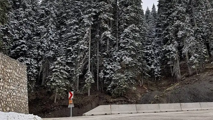 Ilgaz ve Yaralıgöz dağlarına ilkbaharda kar yağdı