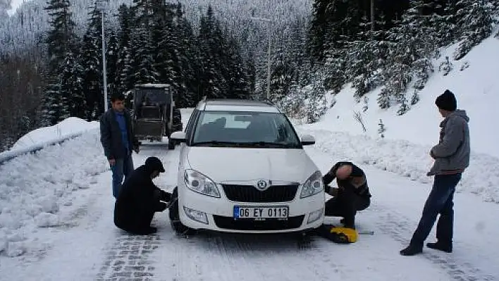 Ilgaz'da Kar Yağışı