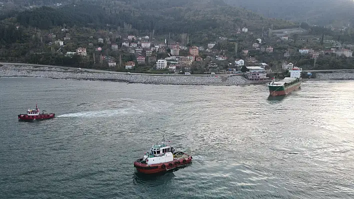 İnebolu'daki gemide çalışmalar sürüyor