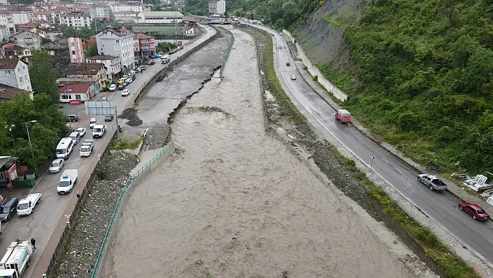 İnebolu, yağış sonrası havadan görüntülendi