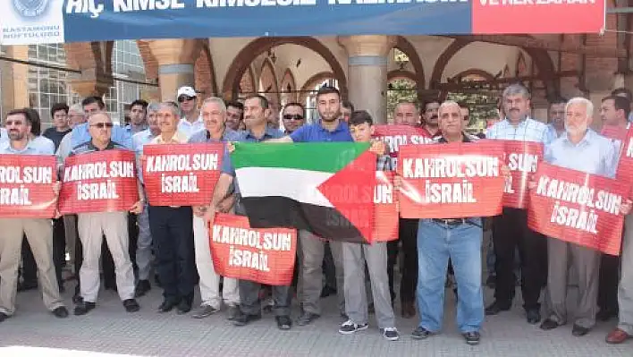 İsrail'de Yaşananlar Protesto Edildi