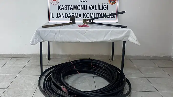 Kablo hırsızlığı yapan 3 şüpheli tutuklandı