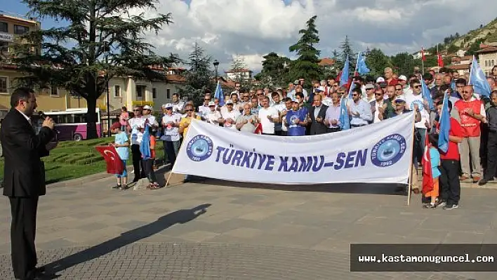 Kamu-Sen, Çin Zulmünü Protesto Etti