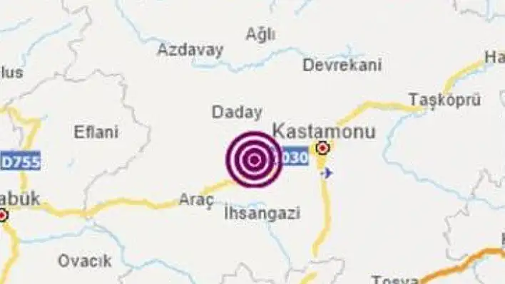 Kastamonu'da korkutan deprem!