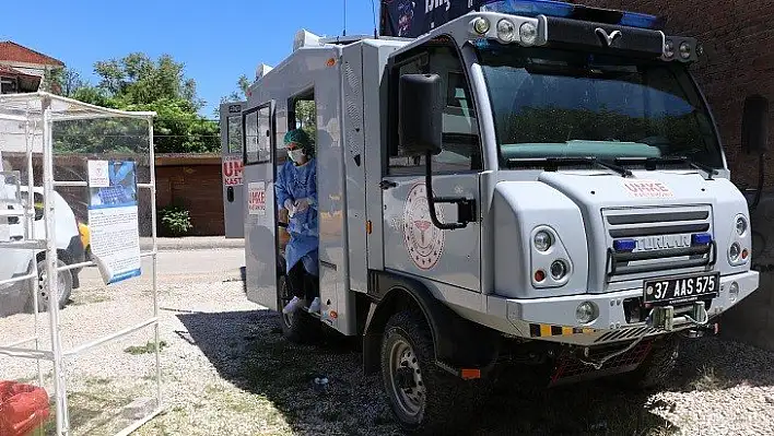 Kastamonu'da vakaların düşüşünde mobil PCR test aracı etkili oldu