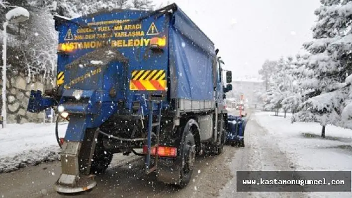 Kastamonu Belediyesi'nde Kar Alarmı