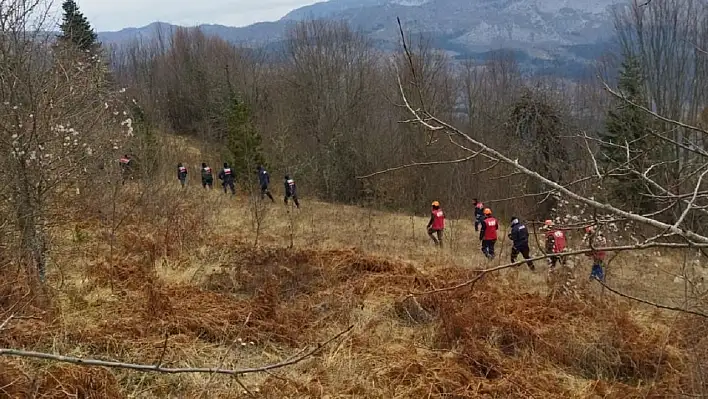 Kaybolan kişiyi arama çalışması sürüyor