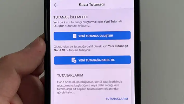 Kaza tespit tutanağı artık e-Devlet'te